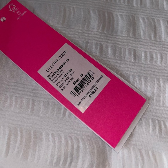 Lilly Pulitzer Blue and White Tankini Swimwear - Picture 2 of 3